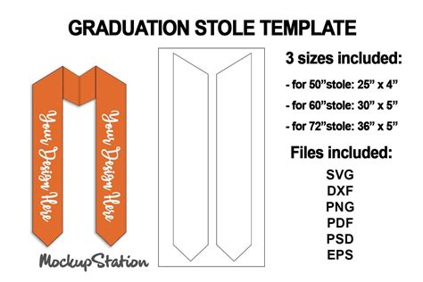 Graduation Stole Design Template